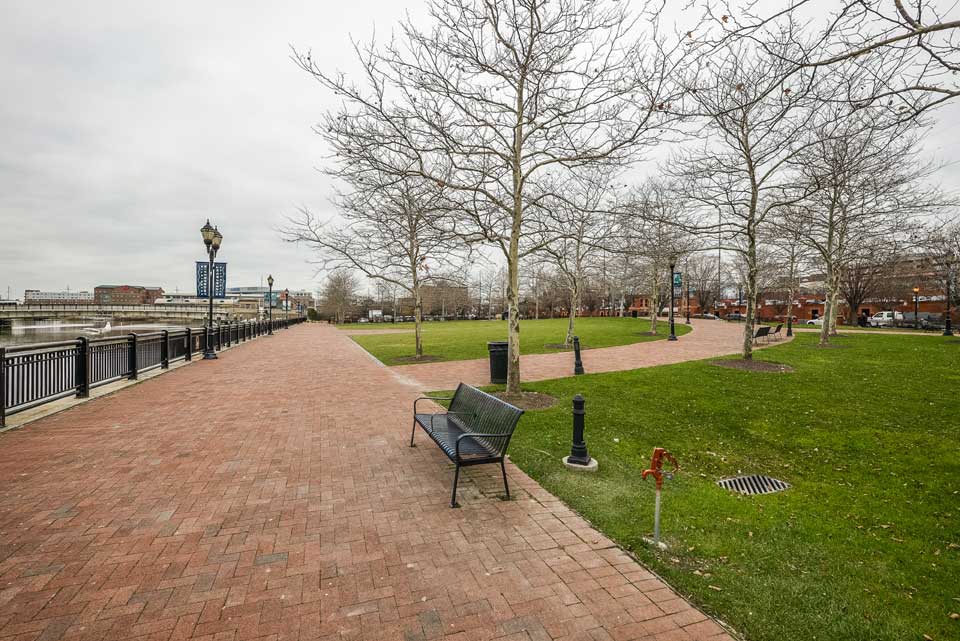Riverfront park in Wilmington, DE