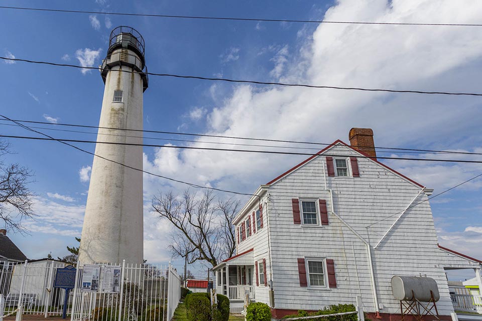 Lighthouse and home in Fenwick Island, DE