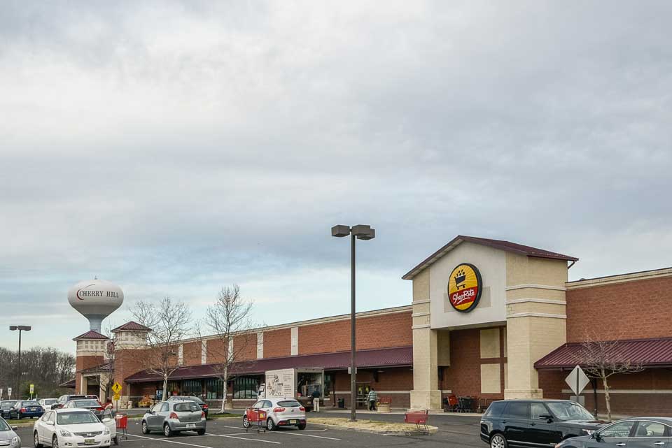 Shop Rite and water tower in Cherry Hill, VA