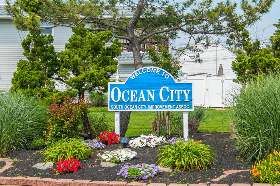 welcome to ocean city nj sign