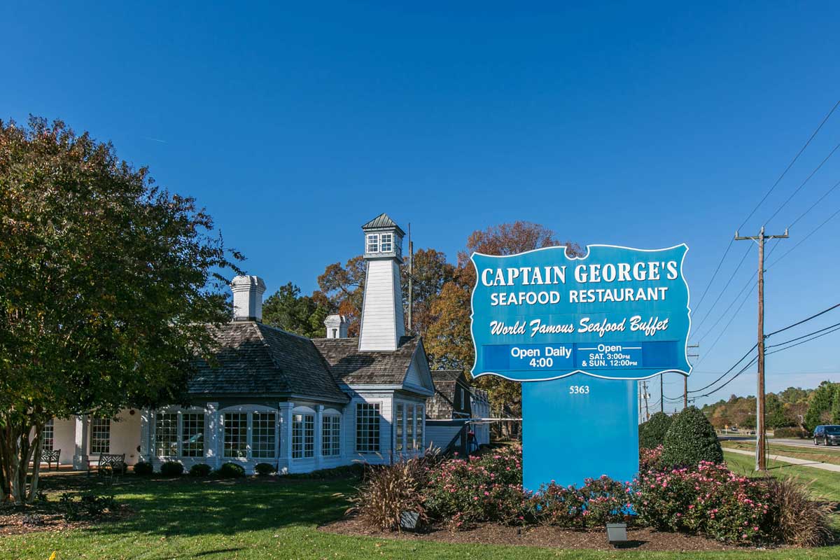 Captain George's Seafood Restaurant in Williamsburg, VA