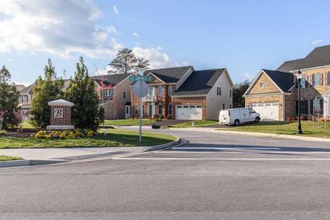 Neighborhood of single family homes in Burtonsville, MD