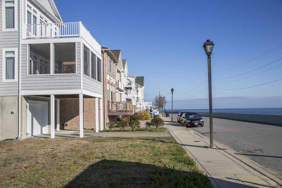 Homes with ocean in the background in Dunkirk, MD
