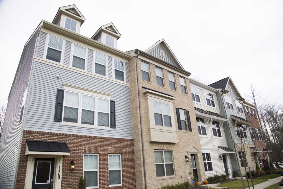 usa maryland catonsville street outdoor fort meade townhouse neighborhood in Fort Meade, MD