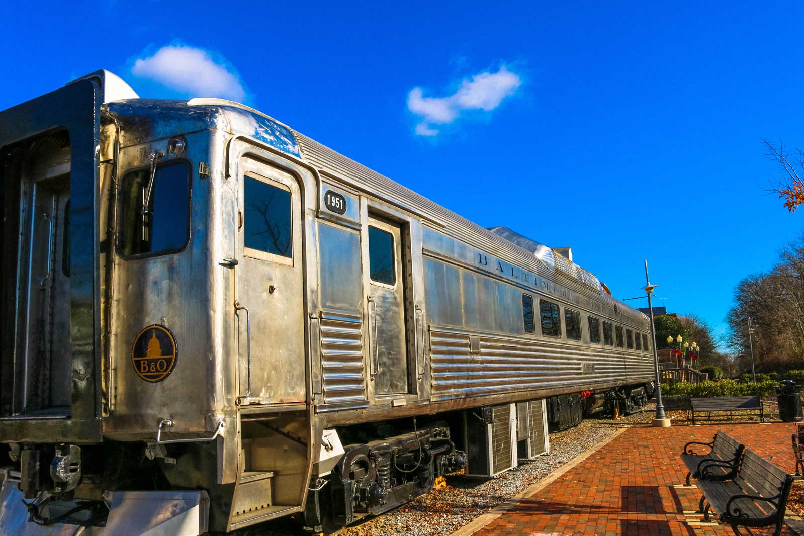 B&O rail car in Gaithersburg, MD