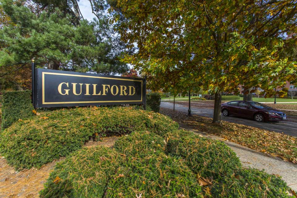 Guilford sign in Guilford, Baltimore, MD