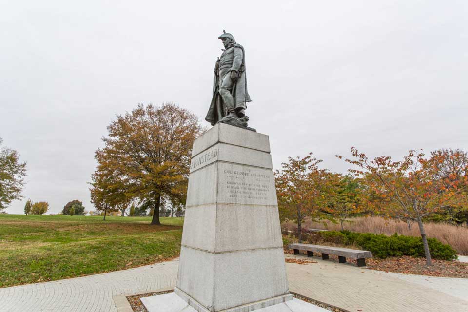 Statue in Ft McHenry in Locust Point, Baltimore, MD