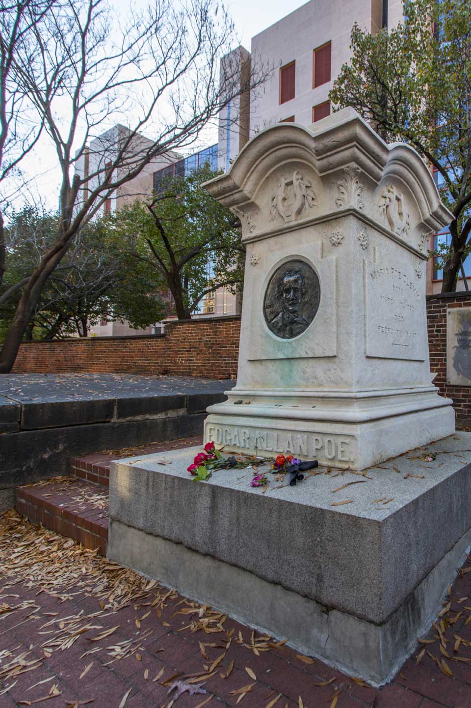 Edgar Allen Poe monument in Baltimore, MD