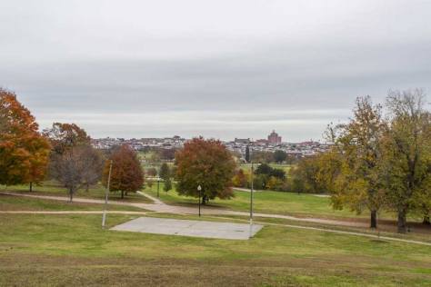 View of Baltimore in Patterson Park, Baltimore, MD