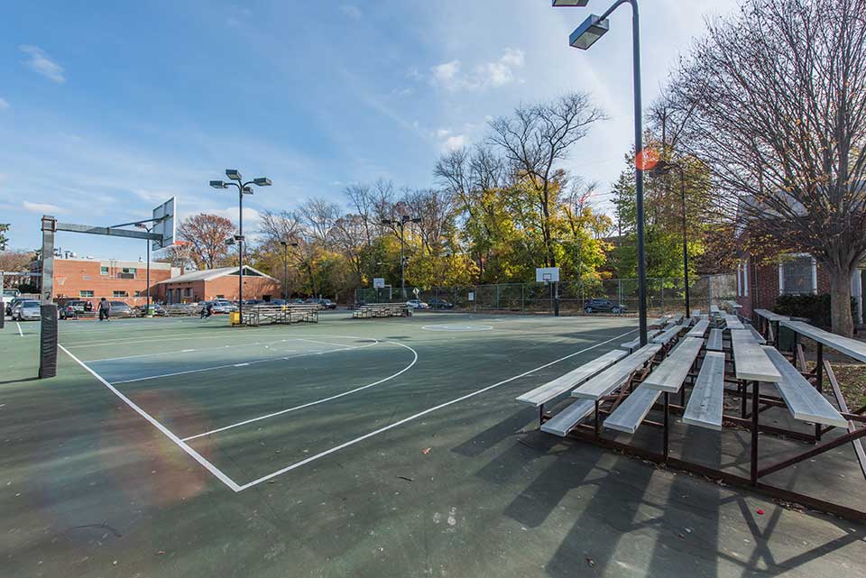 Basketball court in Narberth, Philadelphia, PA