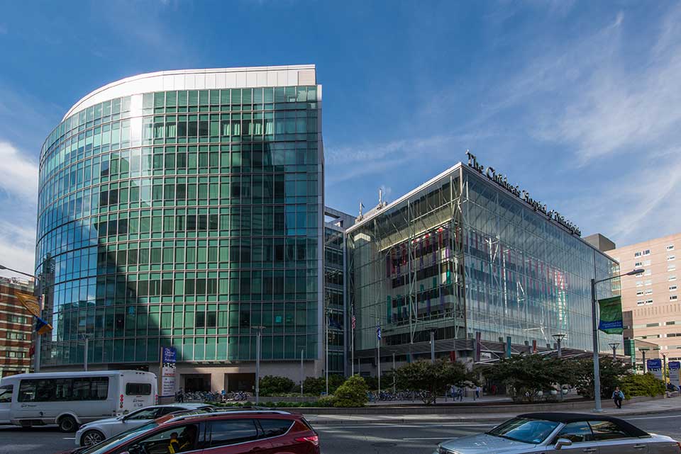 Children's hospital and other glass building in University City, Philadelphia, PA