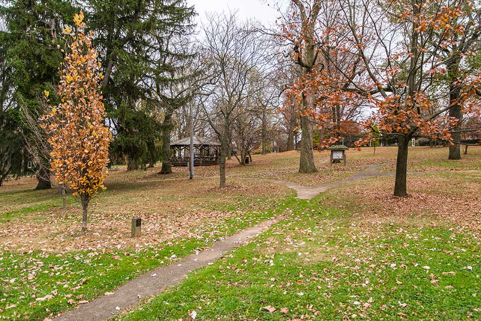 Park with gazebo in West Chester, PA